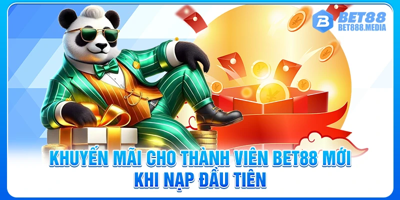 Khuyến mãi cho thành viên Bet88 mới khi nạp đầu tiên